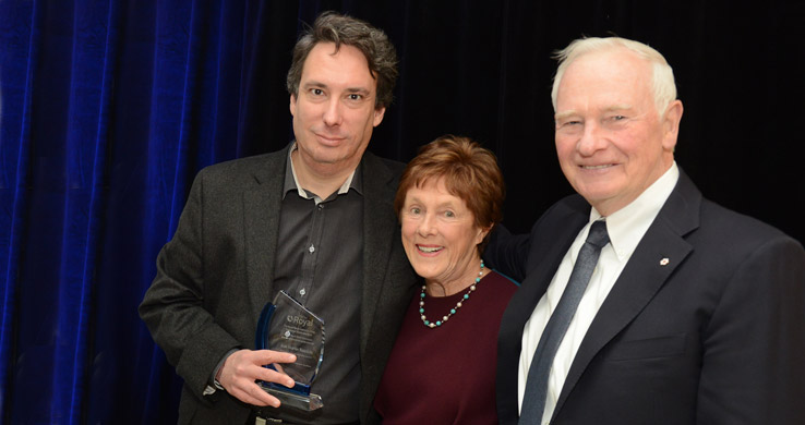 Dr. Jean-Martin Beaulieu with Sharon and David Johnston 