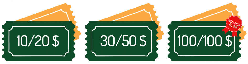 Prix des billets