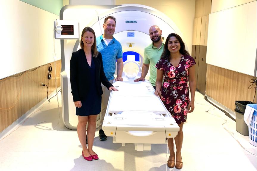 Membres de la plateforme de données en psycho-neuro-cardiologie (CNMDP) : Katie Dinelle, Christie Aguiar, Owen Clarkin et Rami Hamati.