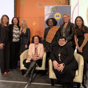 Photo of Beth Robertson, Dr. Florence Dzierszinski, Sonya Shorey, Margaret Trudeau, Sharon Roberts, Glenda O’Hara, Katherine Cooligan, and Jenn Mulley.