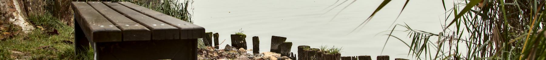La thérapie d'acceptation et de l'engagement Banc vide au bord de l'eau