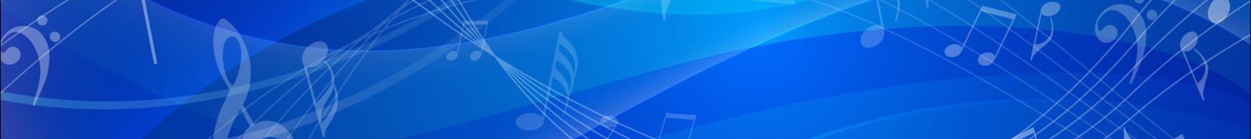 Les groupes de musique et de mouvement thérapeutiques font le bonheur des participants et des chercheurs Notes de musique dansant sur un fond bleu.