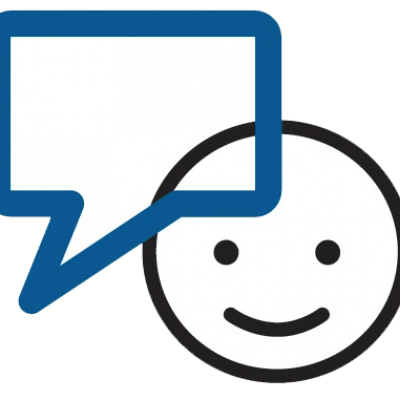 Bell Let's Talk logo - happy face with text box
