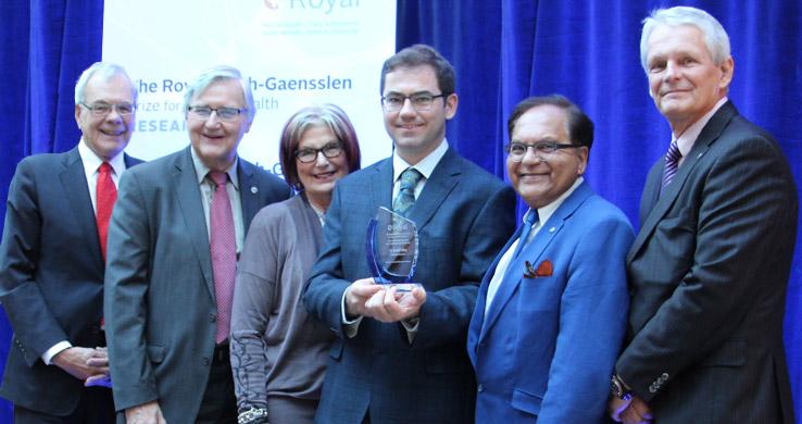 Dr. Rudolf Uher receives The Royal Mach-Gaensslen Prize for Mental Health Research Dr. Rudolf Uher