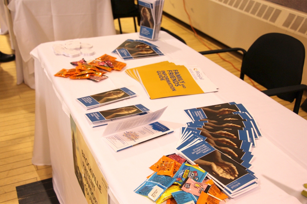 Display table at the Brockville celebration