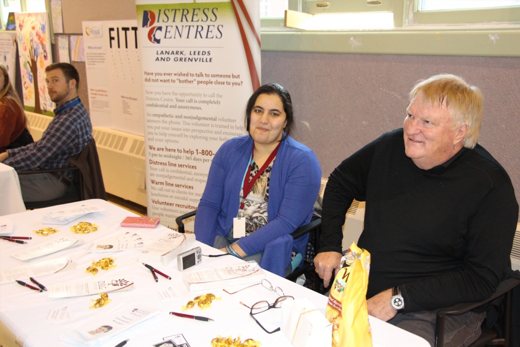 Staff at display booth