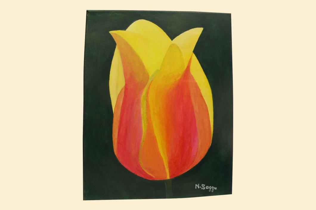 Yellow Tulipe (14”x18”) - Niro Molak | $100