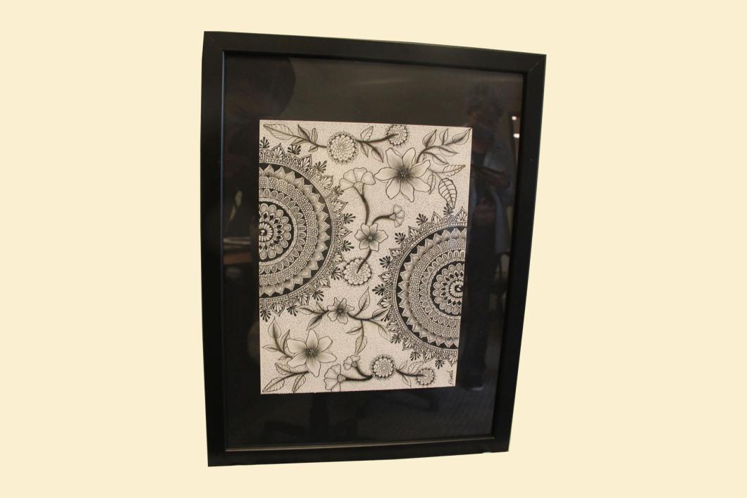Floral Mandala (12”x16”) - Sirali Kumbhani  | $120