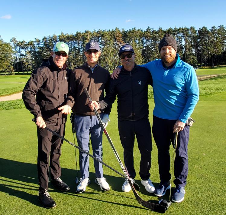 Photo of a golf foursome