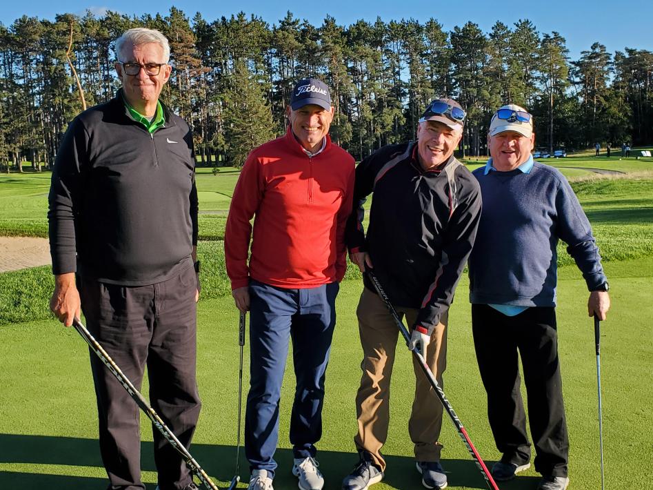 Photo of a golf foursome