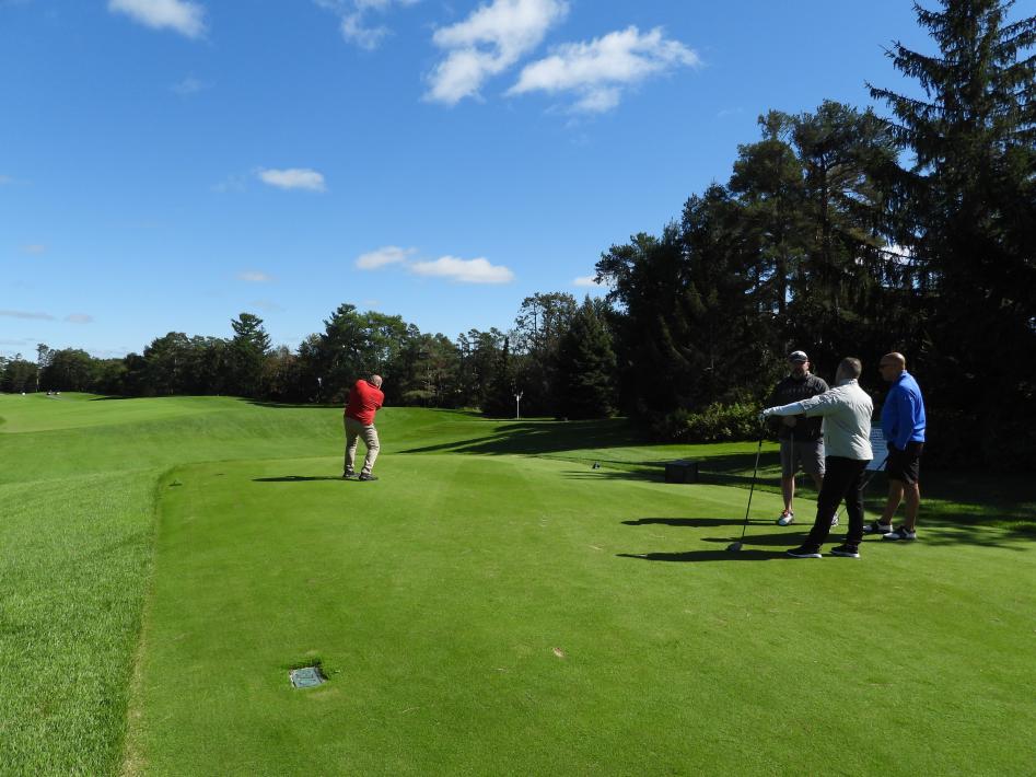Photo of golfers playing golf