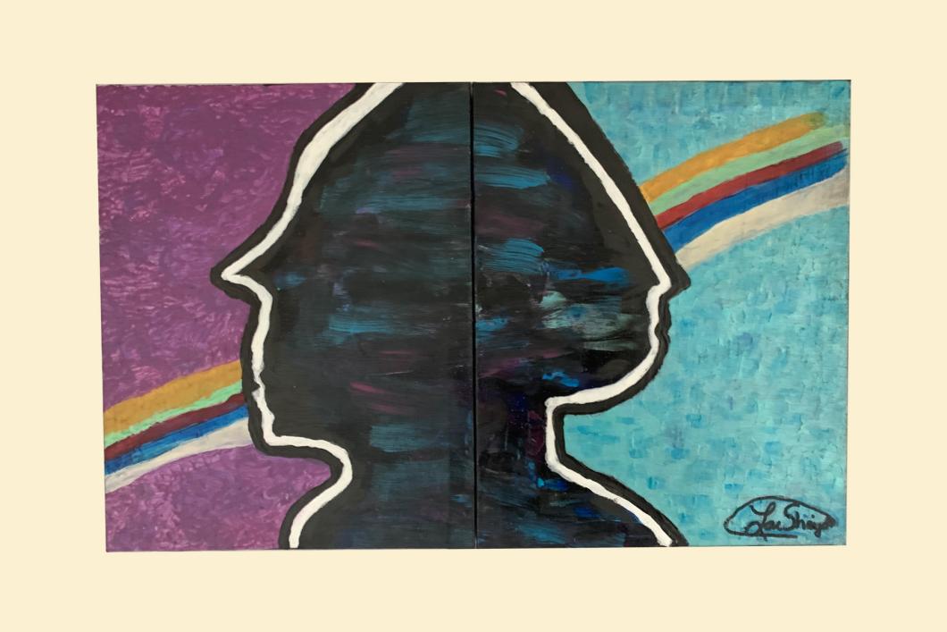 The Gaze of Light, and Reflections of Colour (two paintings, 9” x 12” each) | $60 each