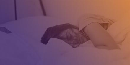 Woman sleeping in bed