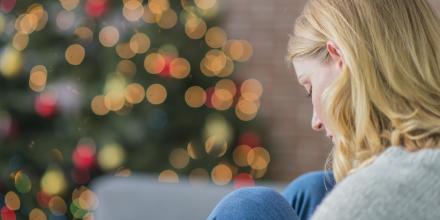 A lonely person over the holidays.